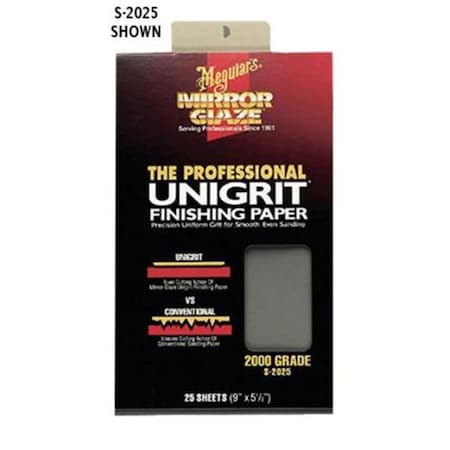 Meguiars Sanding Paper 3000 Grit, 5.5 X 9 ME371814